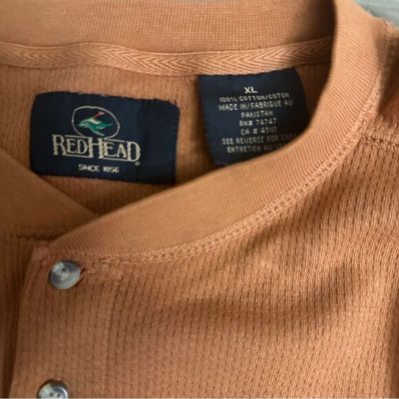 RedHead Copper Pumpkin Short Sleeve XL 100% Cotton Shirt NWT‎ - Picture 4 of 5